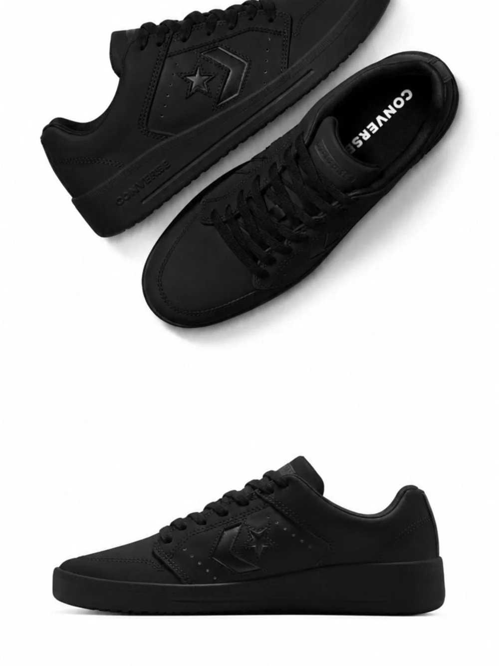 Converse Men’s Black Low-Top Skate Sneakers